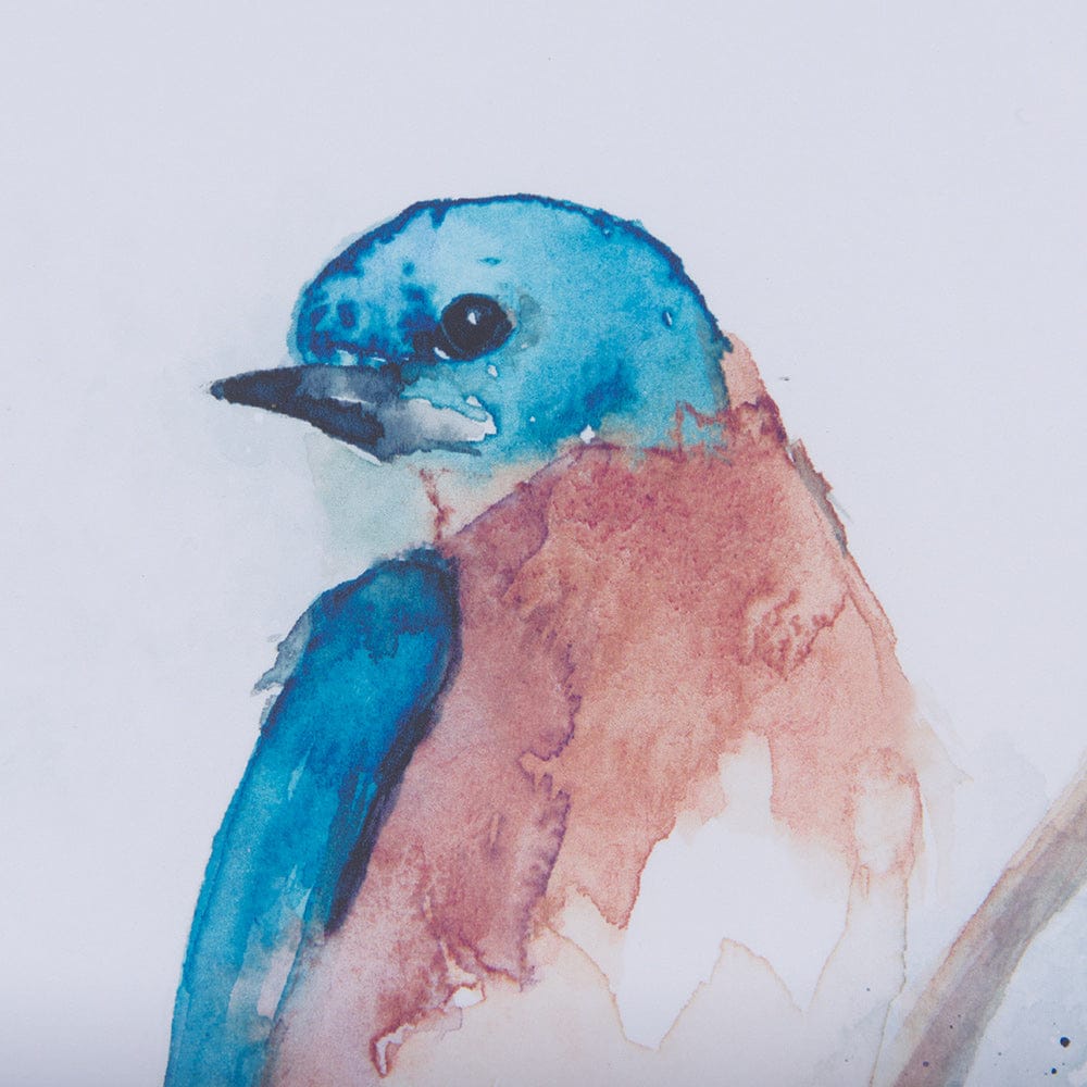 Mercana - Eastern Blue VI by Mercana Studio a Hand Embellished Textured Framed Art Print Matted under Glass - 14233 view 6