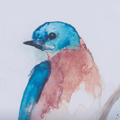 Mercana - Eastern Blue VI by Mercana Studio a Hand Embellished Textured Framed Art Print Matted under Glass - 14233 view 6