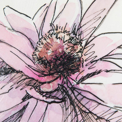 Mercana - Echinacea I by Mercana Studio a Hand Embellished Textured Canvas - 101884-L view 3