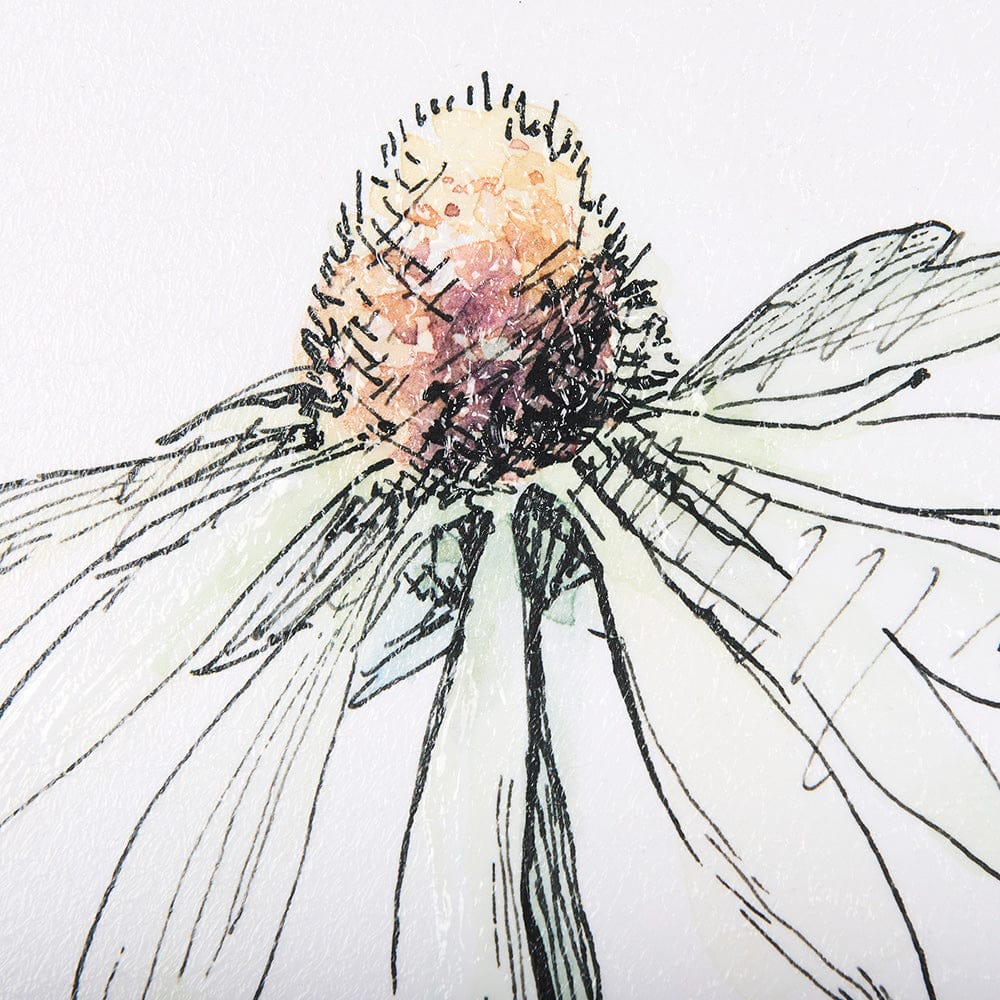 Mercana - Echinacea I by Mercana Studio a Hand Embellished Textured Framed Art Print - 13654 view 9