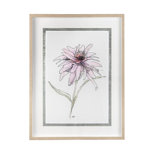 Mercana - Echinacea I by Panpan Zhang a Framed Art Print Matted under Glass - 13648 view 1