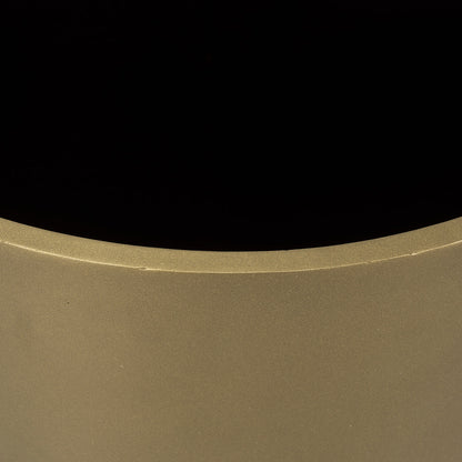 Mercana - Eclipse Antique Brass Metal Drum Base w/ Dark Brown Wood Top End/Side Table - 70241_CLOSEOUT view 6