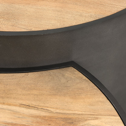 Mercana - Eclipse Gunmetal Gray Drum Base w/ Brown Wood Top Nested Coffee Table - 70240 view 9