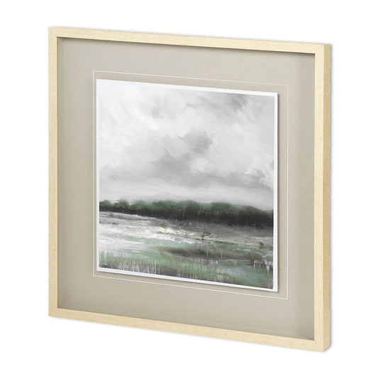 Mercana - Edge of Bay ALT V4 by Liz Jardine a Hand Embellished Textured Framed Art Print Matted under Glass - 11511 view 1