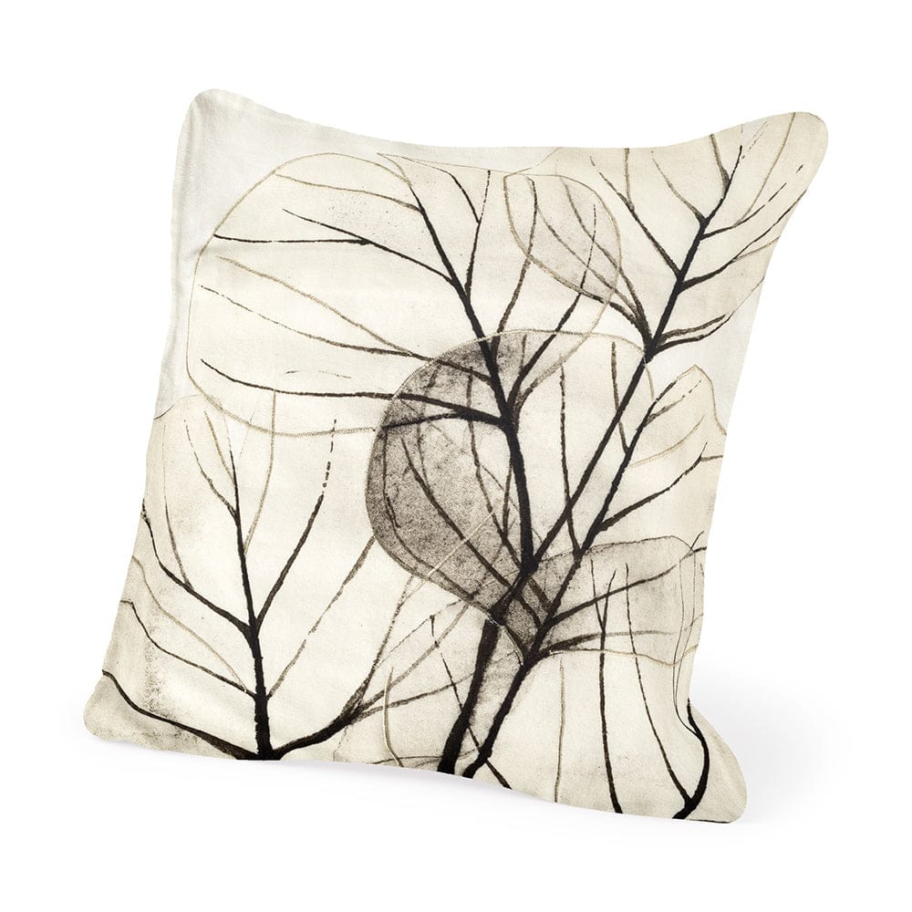 Mercana - Edge of Twilight 18 x 18 Leaf Pattern Decorative Pillow Cover - 67329 view 1