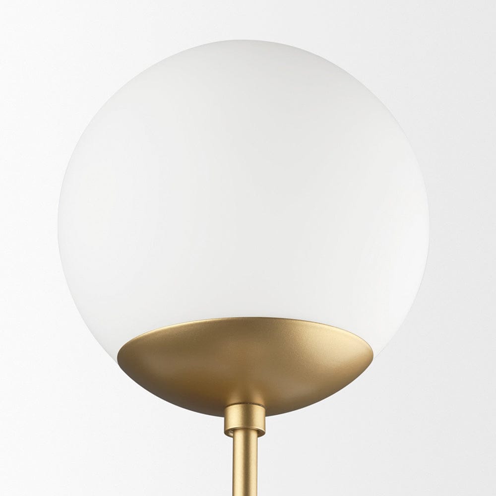 Mercana - Edie Brushed Gold Metal w/ Frosted Glass Globes 2-Light Wall Sconce - 70437_CLOSEOUT view 5