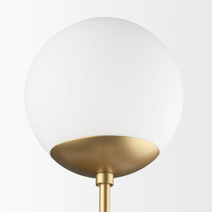 Mercana - Edie Brushed Gold Metal w/ Frosted Glass Globes 2-Light Wall Sconce - 70437_CLOSEOUT view 5