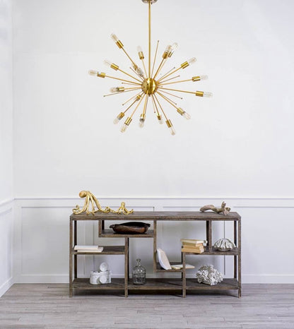 Mercana - Edisonna II 38"D Gold Sputnik Twenty Bulb Chandelier - 65190_CLOSEOUT view 6