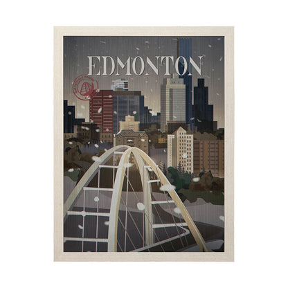 Mercana - Edmonton Go Canada L by Mercana Studio a Hand Embellished Decograph Framed Art Print - 13787 view 1