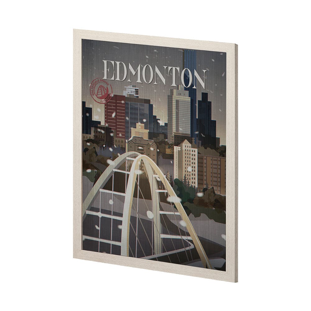 Mercana - Edmonton Go Canada L by Mercana Studio a Hand Embellished Decograph Framed Art Print - 13787 view 2
