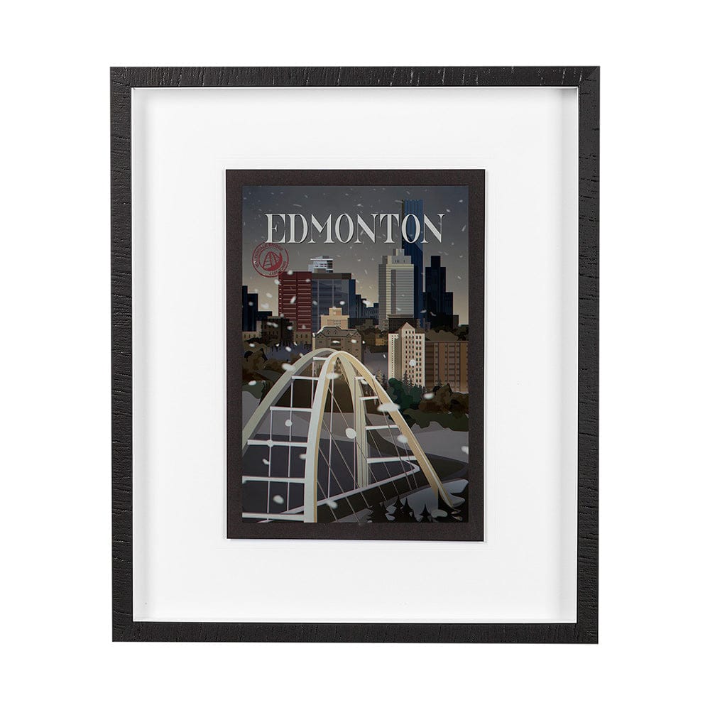 Mercana - Edmonton Go Canada M by Mercana Studio a Framed Art Print Matted under Glass - 13777 view 1