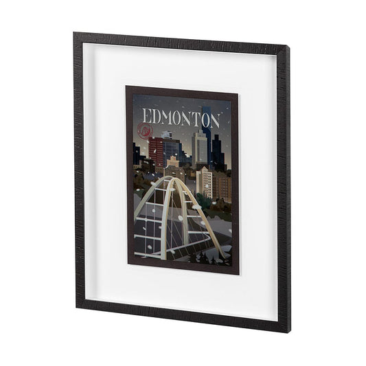 Mercana - Edmonton Go Canada M by Mercana Studio a Framed Art Print Matted under Glass - 13777 view 2