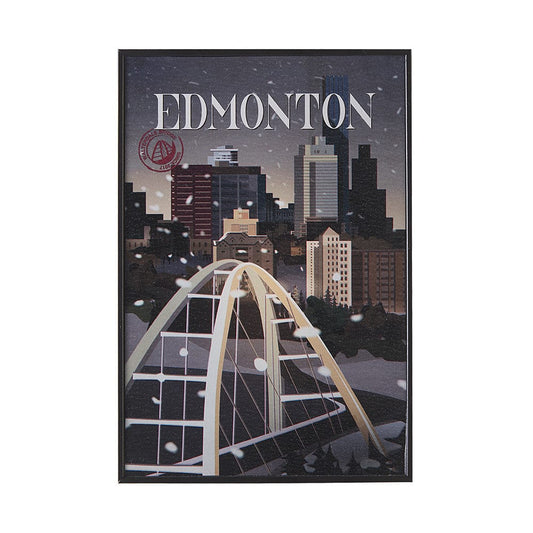 Mercana - Edmonton Go Canada SM by Mercana Studio a Hand Embellished Decograph Framed Art Print - 13767 view 1