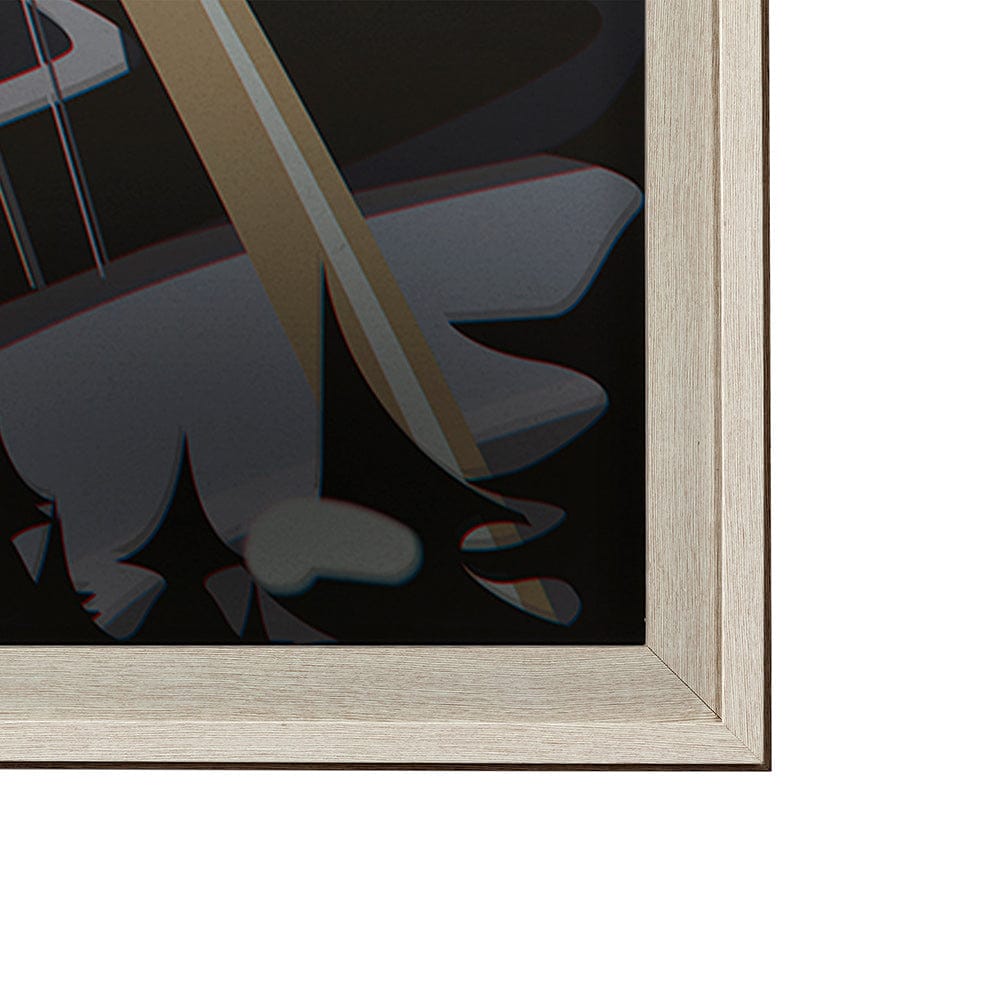 Mercana - Edmonton Go Canada XL by Mercana Studio a Hand Embellished Decograph Framed Art Print under Glass - 13800 view 3