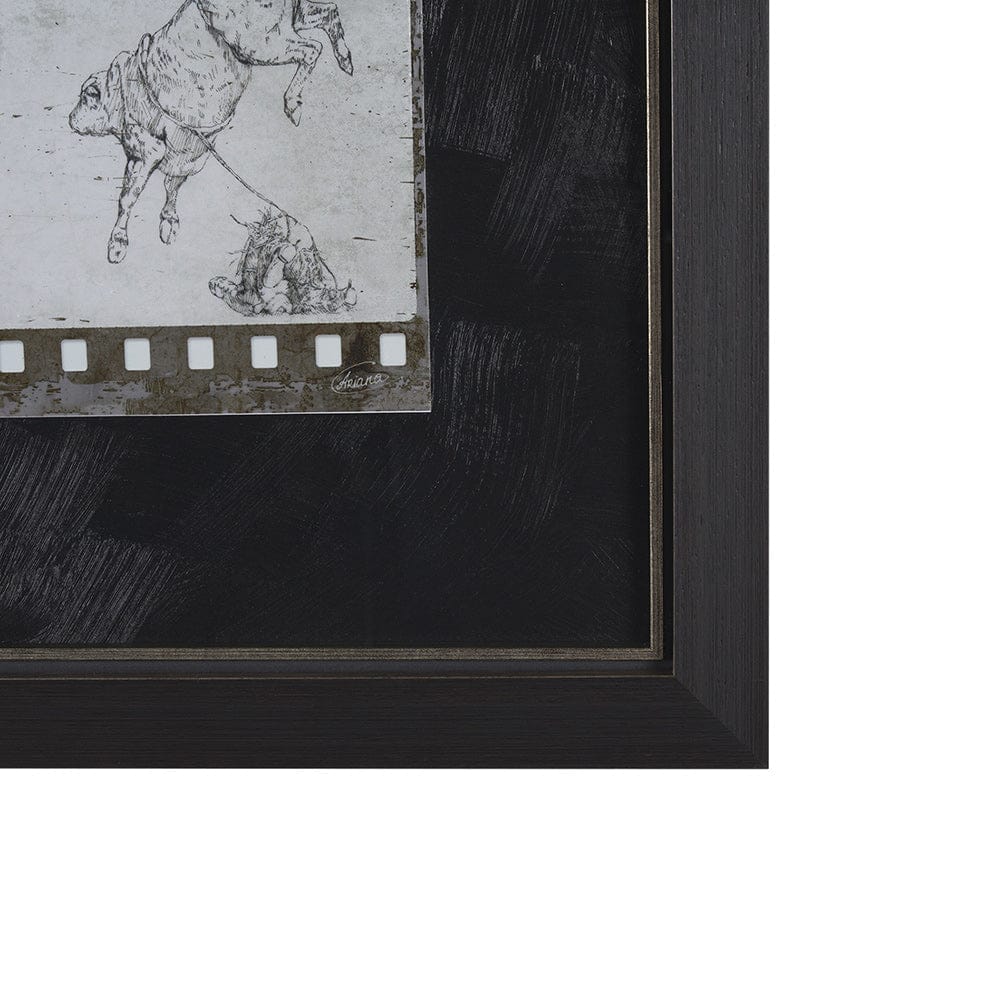 Mercana - Eight Seconds by Mercana Studio a Hand Embellished Framed Art Print Matted under Glass - 15682 view 3