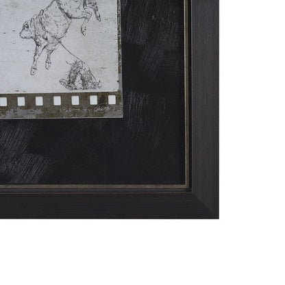 Mercana - Eight Seconds by Mercana Studio a Hand Embellished Framed Art Print Matted under Glass - 15682 view 3