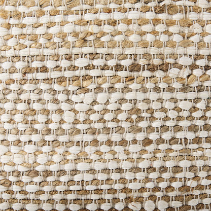 Mercana - Ekani 16.0L x 16.0W x 16.0H Cream/Beige Cotton Pouf - 69517 view 7