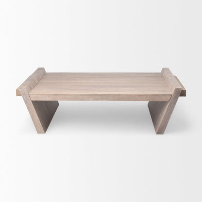Mercana - Elaine 59x36 Brown Solid Wood Top & Base Coffee Table - 68746_CLOSEOUT view 3