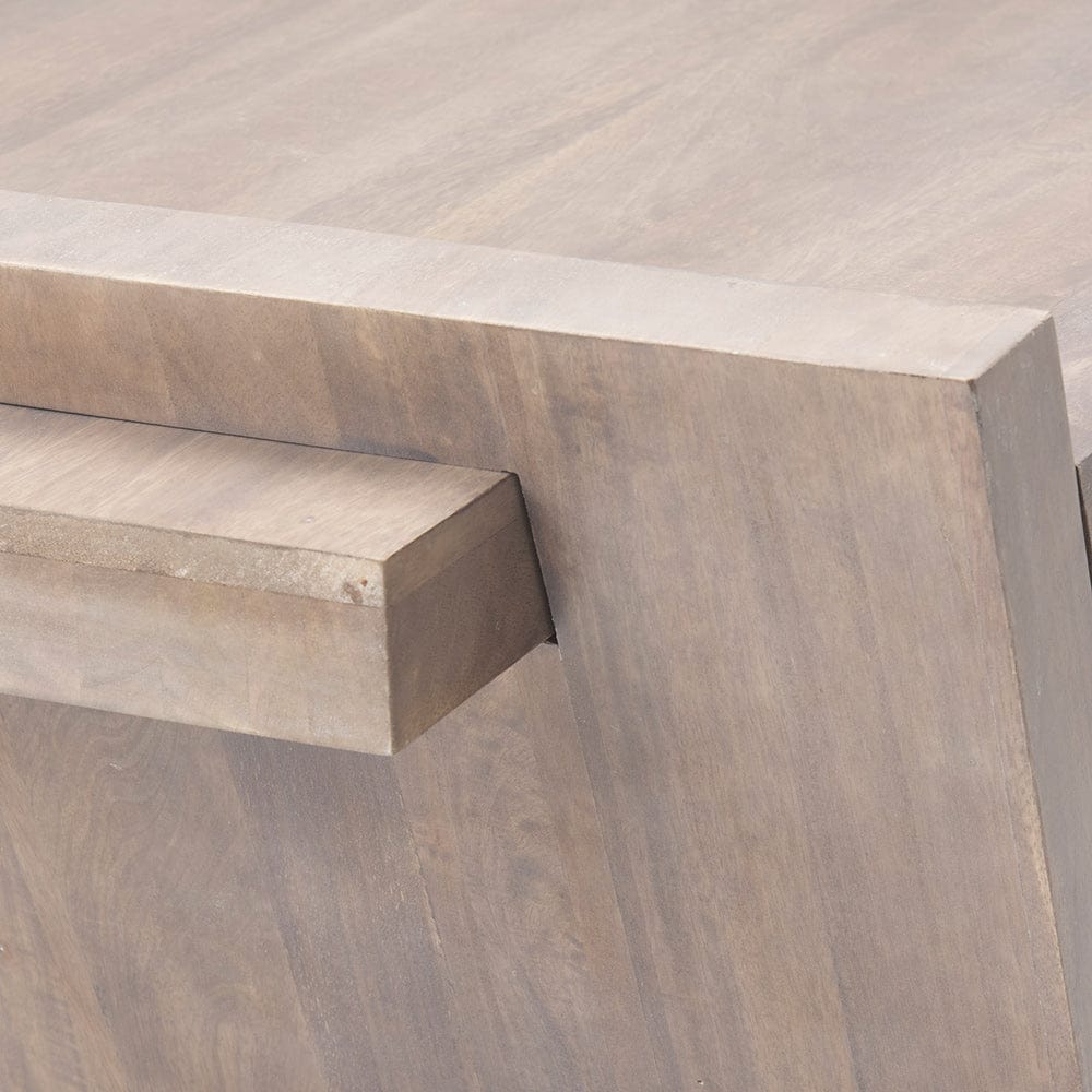 Mercana - Elaine 59x36 Brown Solid Wood Top & Base Coffee Table - 68746_CLOSEOUT view 4