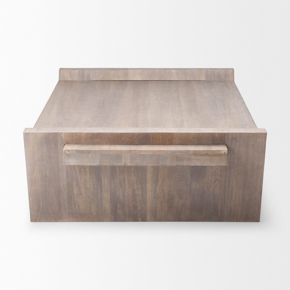 Mercana - Elaine 59x36 Brown Solid Wood Top & Base Coffee Table - 68746_CLOSEOUT view 8