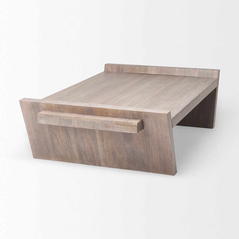 Mercana - Elaine 59x36 Brown Solid Wood Top & Base Coffee Table - 68746_CLOSEOUT view 9