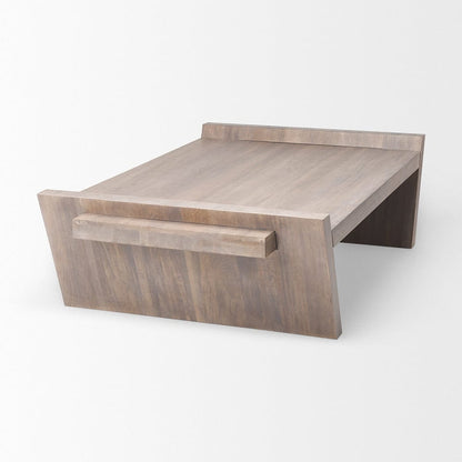 Mercana - Elaine 59x36 Brown Solid Wood Top & Base Coffee Table - 68746_CLOSEOUT view 9