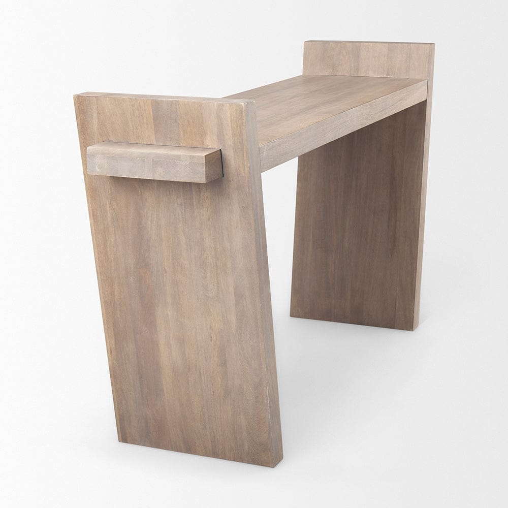 Mercana - Elaine III 60L x 16W Brown Wood Angled Leg Console Table - 68747 view 5