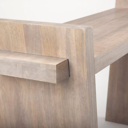 Mercana - Elaine III 60L x 16W Brown Wood Angled Leg Console Table - 68747 view 6