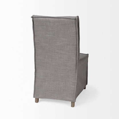 Mercana - Elbert I Grey Fabric Slip-Cover Brown Wooden Base Dining Chair (Set of 2) - 68189 view 7