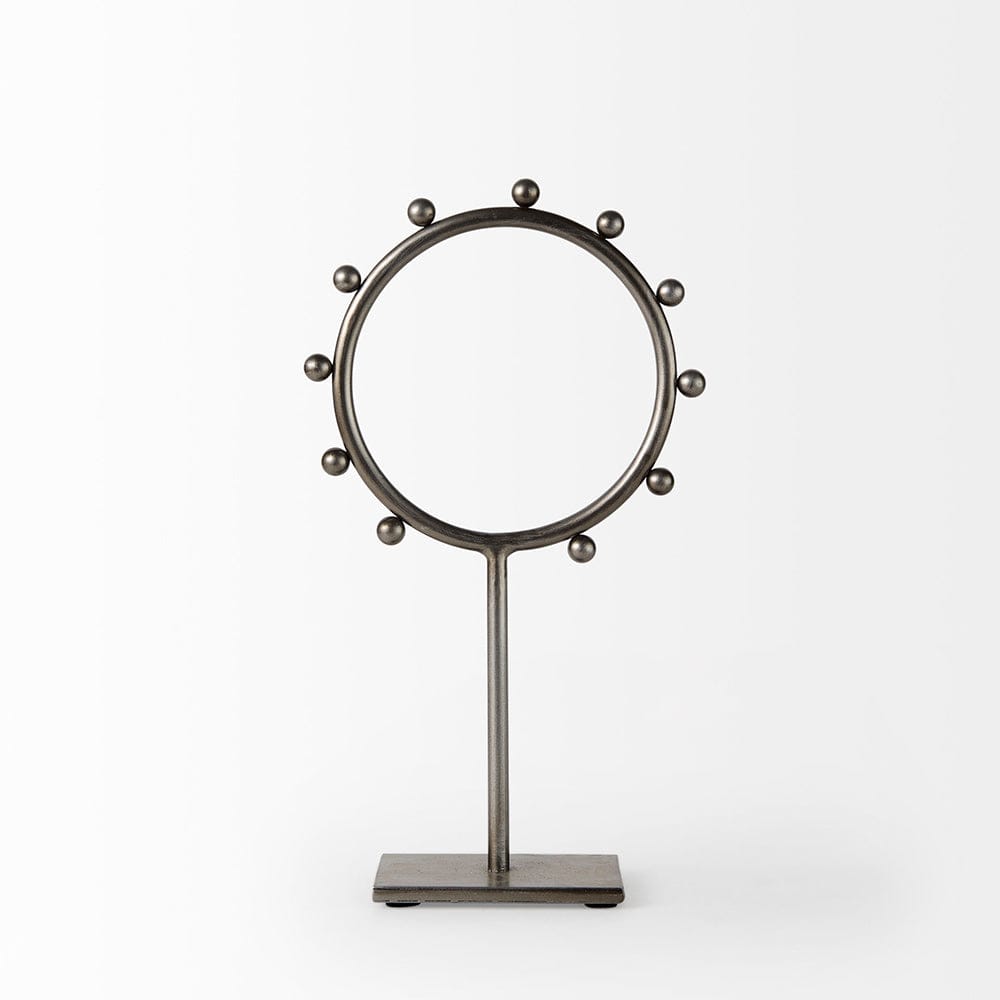 Mercana - Elio 7.5L x 3.0W x 13.2H Small Studded Hoop Object - 69678 view 2