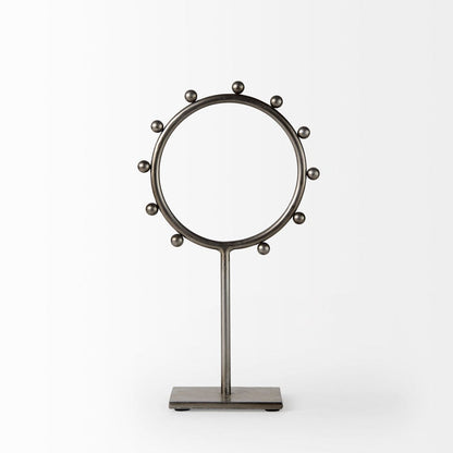 Mercana - Elio 7.5L x 3.0W x 13.2H Small Studded Hoop Object - 69678 view 2
