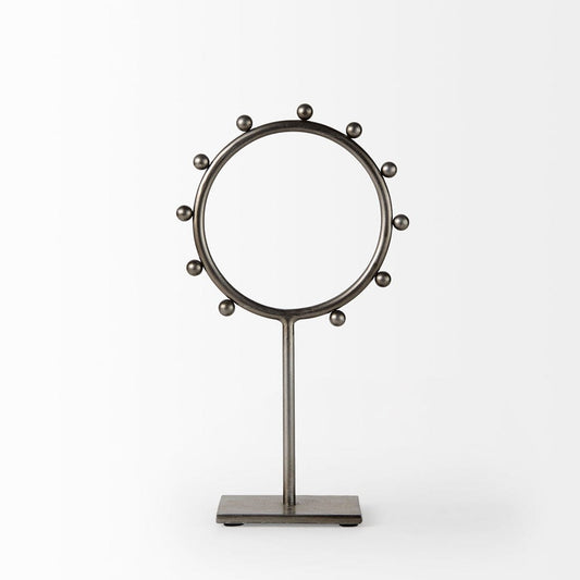 Mercana - Elio 7.5L x 3.0W x 13.2H Small Studded Hoop Object - 69678 view 2