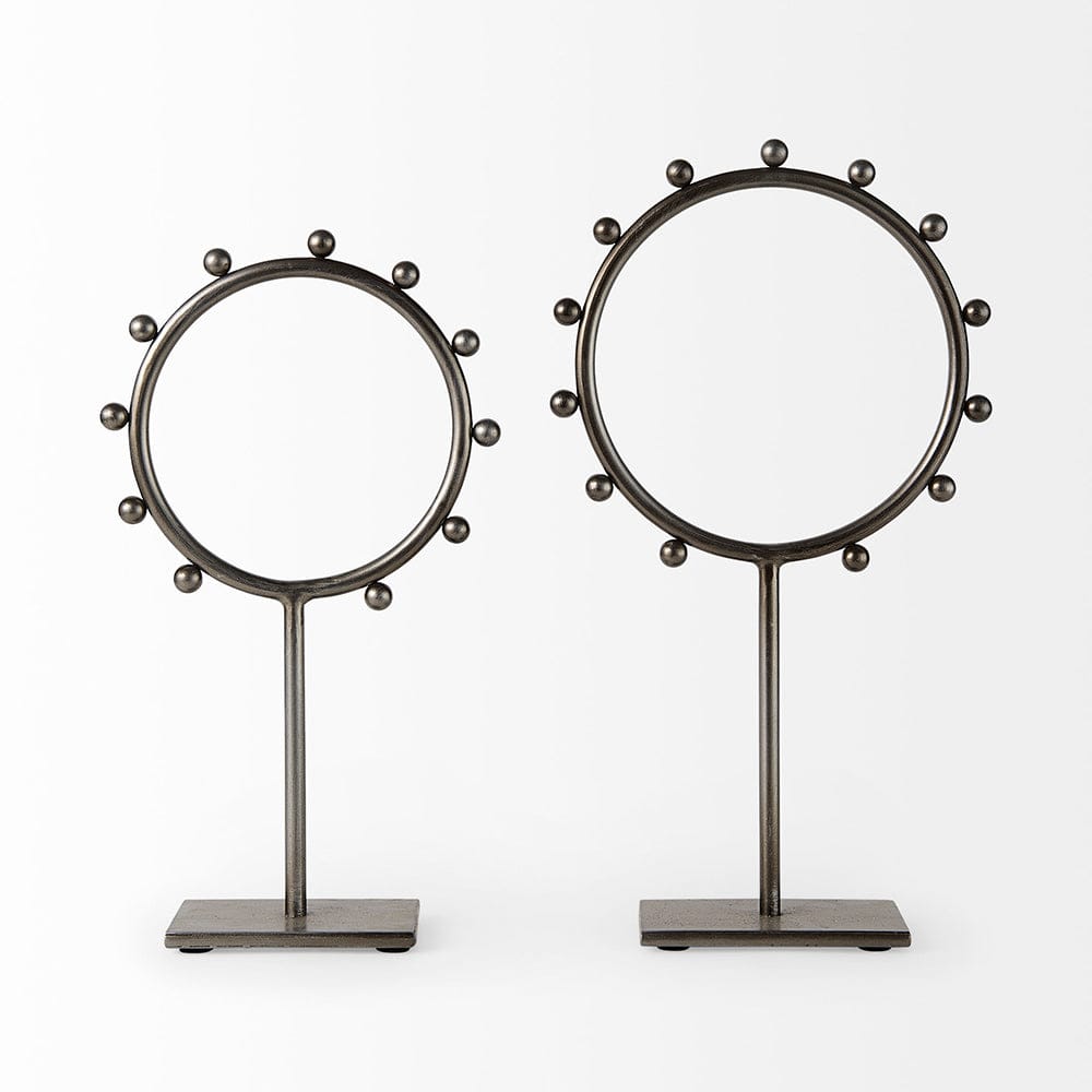 Mercana - Elio 8.3L x 3.0W x 15.0H Large Studded Hoop Object - 69679 view 4