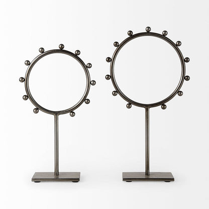 Mercana - Elio 8.3L x 3.0W x 15.0H Large Studded Hoop Object - 69679 view 4