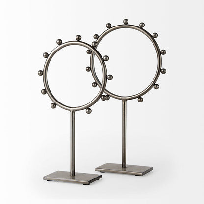 Mercana - Elio 8.3L x 3.0W x 15.0H Large Studded Hoop Object - 69679 view 5