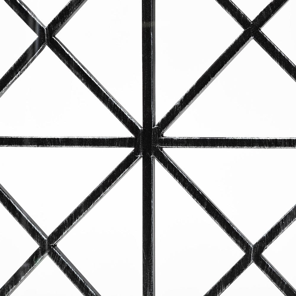 Mercana - Ellingson 28L x 13W Black Rectangular Metal Glass Wood Bottom Tray - 67236 view 7