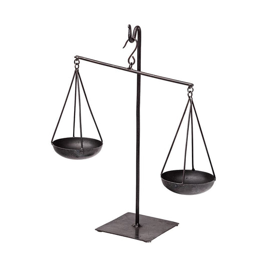 Mercana - Ellis 10L x 4W Black Metal Vintage Inspired Weighing Scale - 68855 view 1