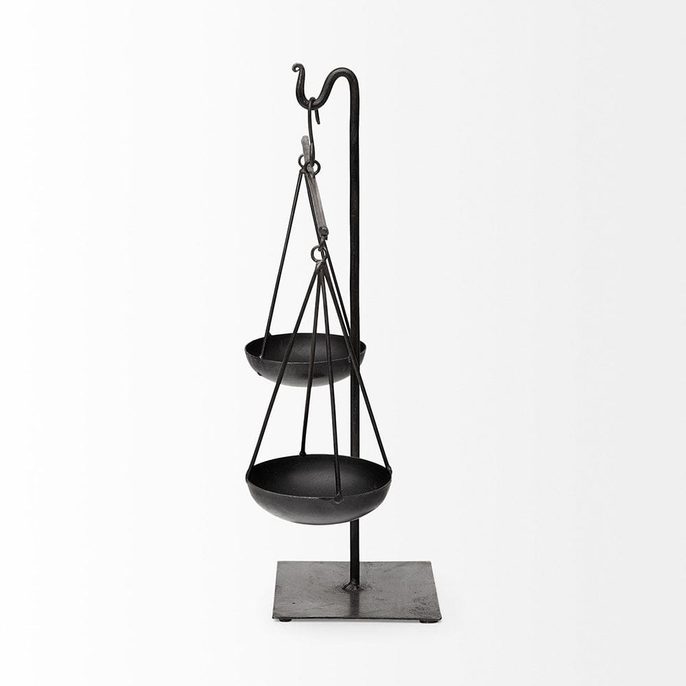 Mercana - Ellis 10L x 4W Black Metal Vintage Inspired Weighing Scale - 68855 view 3