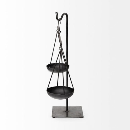 Mercana - Ellis 10L x 4W Black Metal Vintage Inspired Weighing Scale - 68855 view 3