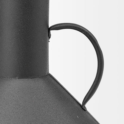 Mercana - Emily I 8L x 8W Black Metal Decorative Jug - 68537_CLOSEOUT view 6