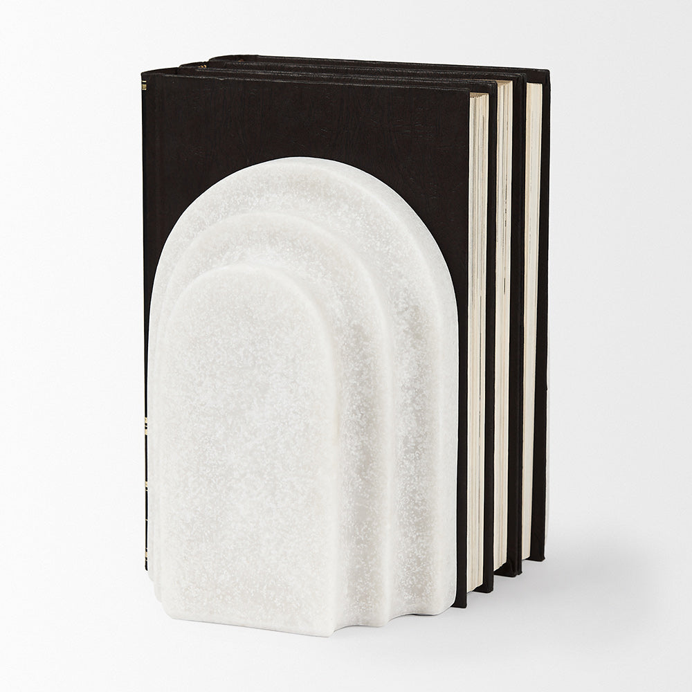 Mercana - Empire Granite Resin Arc Book End Set - 70181 view 4