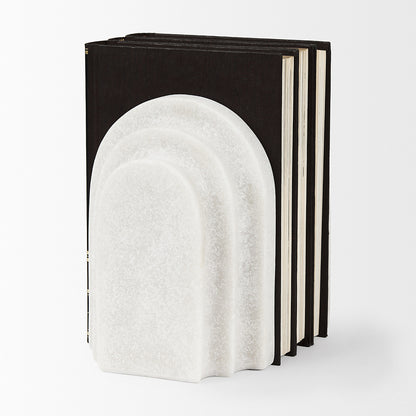 Mercana - Empire Granite Resin Arc Book End Set - 70181 view 4