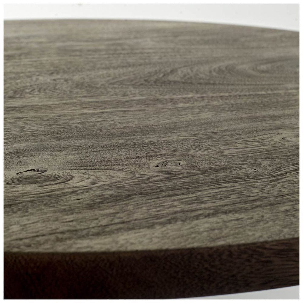 Mercana - Emslie II 30" Grey Solid Wood Top Black Metal Base Bistro Dining Table - 50447 view 2