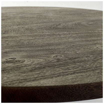 Mercana - Emslie II 30" Grey Solid Wood Top Black Metal Base Bistro Dining Table - 50447 view 2