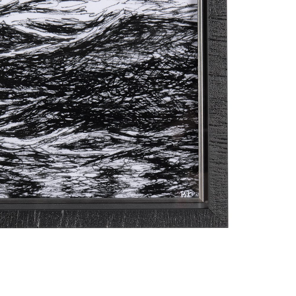Mercana - Endless Sea by Mercana Studio a Hand Embellished Textured Framed Art Print Matted under Glass - 14862 view 3
