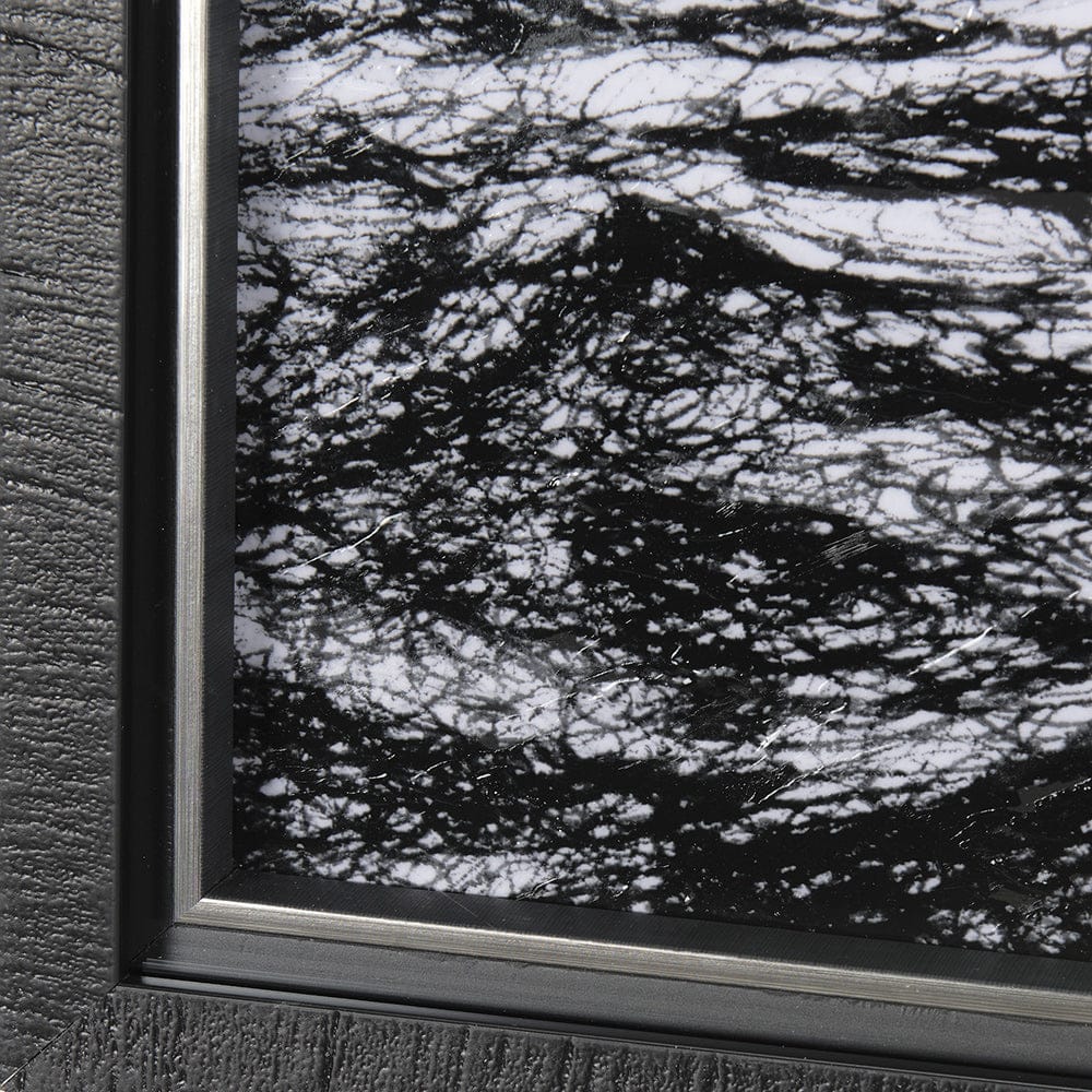 Mercana - Endless Sea by Mercana Studio a Hand Embellished Textured Framed Art Print Matted under Glass - 14862 view 5
