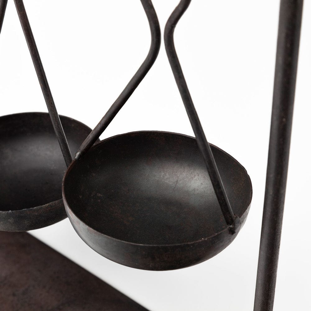 Mercana - Enos 19L x 3W Black Metal 4 Bowl Ancient Spice Market Decorative Display - 68857 view 6