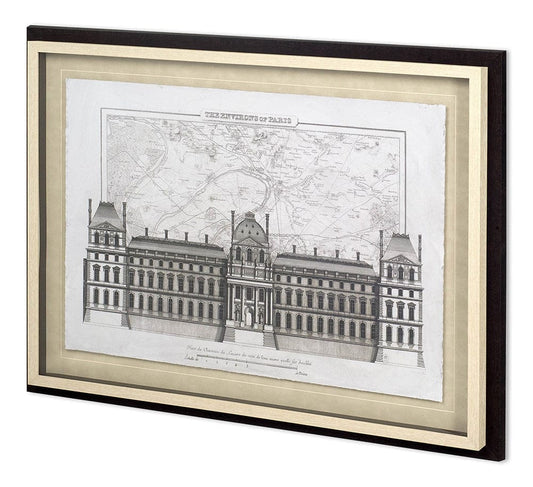 Mercana - Environs Of Paris 1 by Christopher James Hand Embellished Framed Art Print Matted under Glass - 11764 view 1