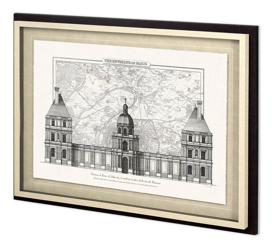 Mercana - Envorons Of Paris 2 by Christopher James Hand Embellished Framed Art Print Matted under Glass - 11765 view 1