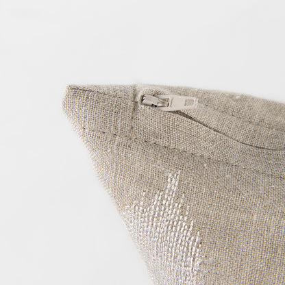 Mercana - Enya 13L x 21W Beige and Cream Fabric Patterned Decorative Pillow Cover - 69412 view 8